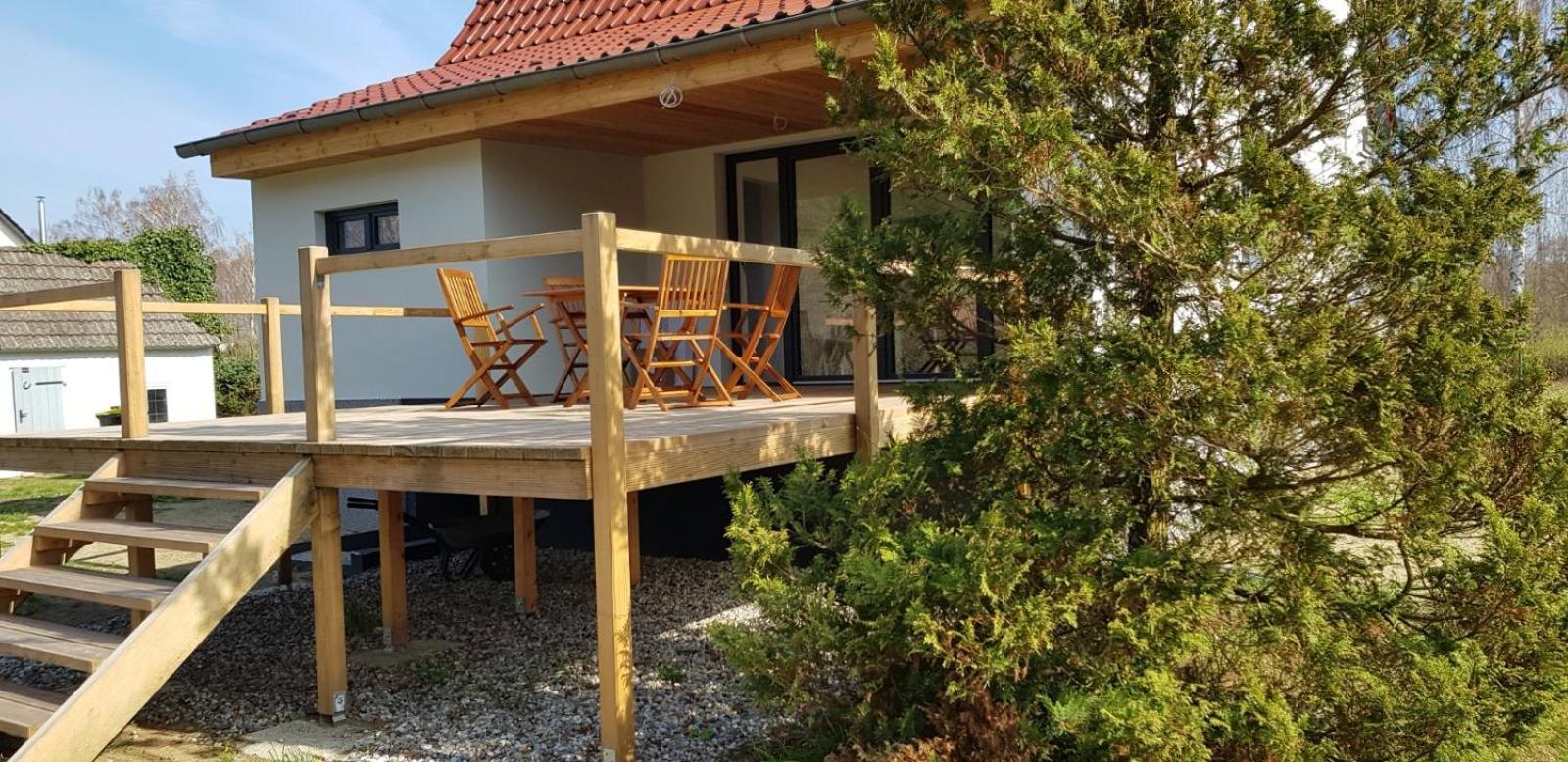 Mecklenburgische Seenplatte - Fh Mit Optionalem Steg Und Ruderboot Grosszerlang Экстерьер фото
